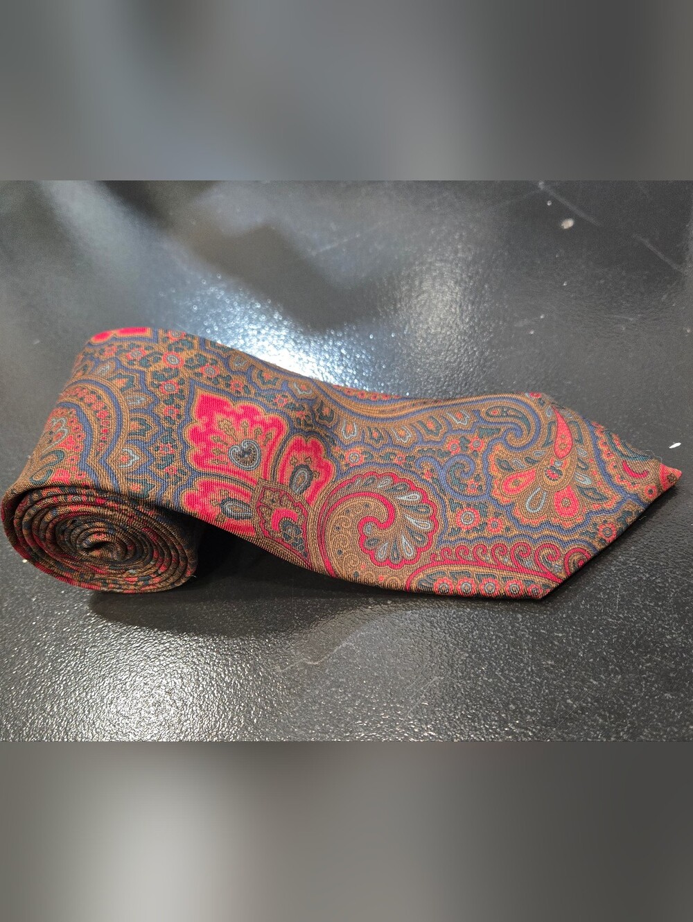 Courchevel Paisley Italian Silk Tie - Made In USA